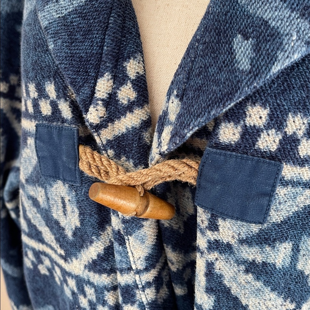 Blue Patterned Women's Jacket - Picture 5 of 7